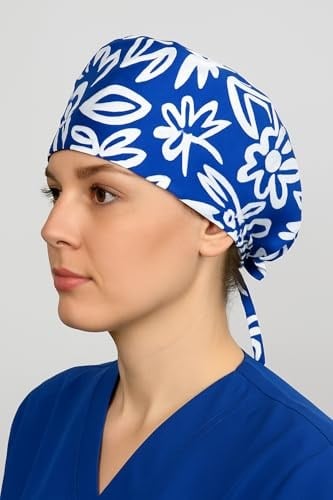 Okanmed Desenli Mavi Doktor Hemşire Aşçı Cerrahi Bone Hastane Bone Bandana M452