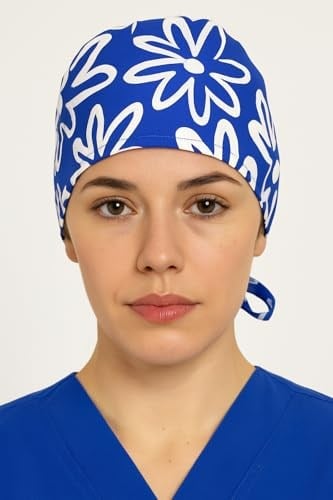Okanmed Desenli Mavi Doktor Hemşire Aşçı Cerrahi Bone Hastane Bone Bandana M452