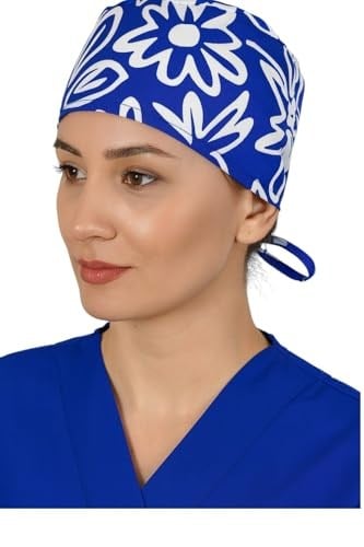 Okanmed Desenli Mavi Doktor Hemşire Aşçı Cerrahi Bone Hastane Bone Bandana M452