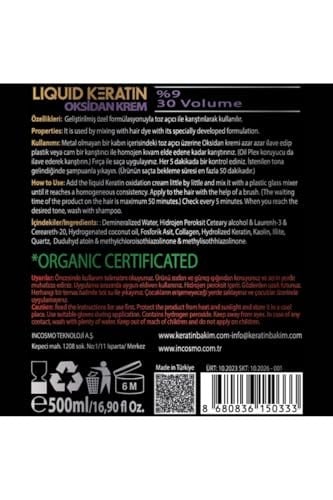 Oksidan Krem (Güvenli Saç Açma) (500ml)