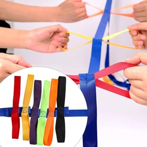 Okul Öncesi Günlük Bakım Okulu Çocuklar için Çocuk Yürüyüş Halatları Açık Hava Renkli Kolları 12 Çocuk İçin 2 Öğretmen (Mavi)