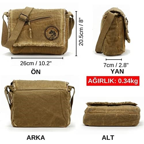 Old Cotton Cargo 7136 Robbie S Bag Tablet - Omuz Çantası
