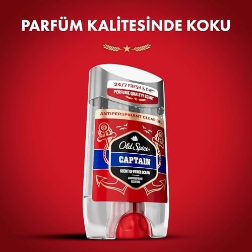 Old Spice Captain Terlemeyi Önleyici Şeffaf Jel Deodorant 70 ml