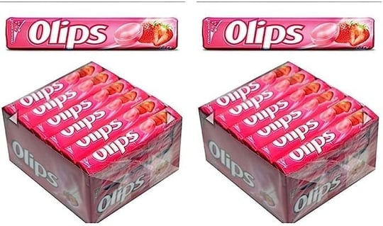 Olips Stick Çilek Aromalı Şekerleme 28 gr 2li paket