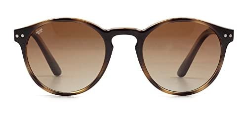 Olivewing Polarize Güneş Gözlüğü | Genç Yetişkin | Erkek Kadın Unisex | Yuvarlak Tam Çerçeveli Grilamid TR90 | OLW 9827-DM05