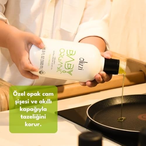 Olizzi Baby Organik Natürel Sızma Zeytinyağı - Ödüllü, Alaca Hasat, Soğuk Sıkım 250 ML