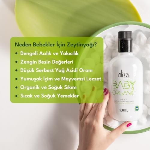 Olizzi Baby Organik Natürel Sızma Zeytinyağı - Ödüllü, Alaca Hasat, Soğuk Sıkım 250 ML