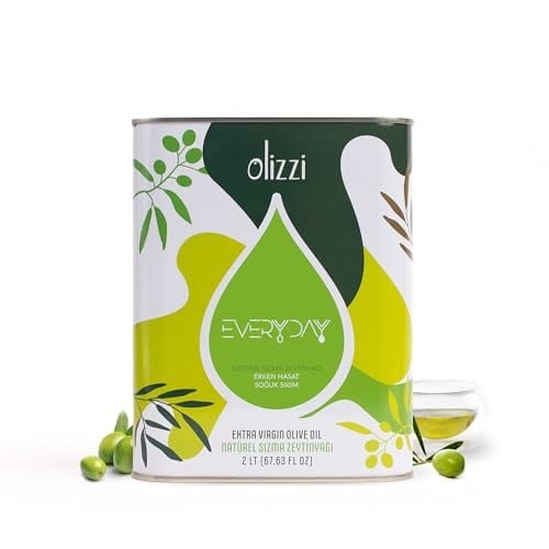 Olizzi Everyday Natürel Sızma Zeytinyağı - Ödüllü, Erken Hasat, Soğuk Sıkım 2 LT