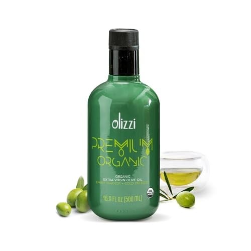Olizzi Premium Organik Natürel Sızma Zeytinyağı - Ödüllü, Erken Hasat, Soğuk Sıkım 500 ML