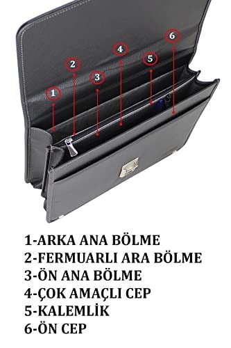 Omuz Askılı Erkek El Çantası Kilit Mekanizmalı Su Gçirmez Dış Yüzey