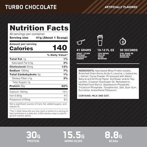 ON Optimum Nutrition Hydrowhey Çikolata Aromalı 1.6kg 40 Servis