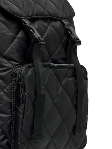 ONLY Kadın ONLOLINE QUILT BACKPACK ACC Çanta, Siyah, Tek Beden