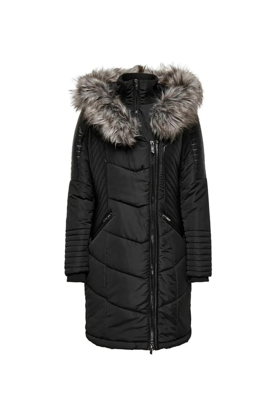 Only Kapüşonlu Taş Kadın Kaban 15295396 XL