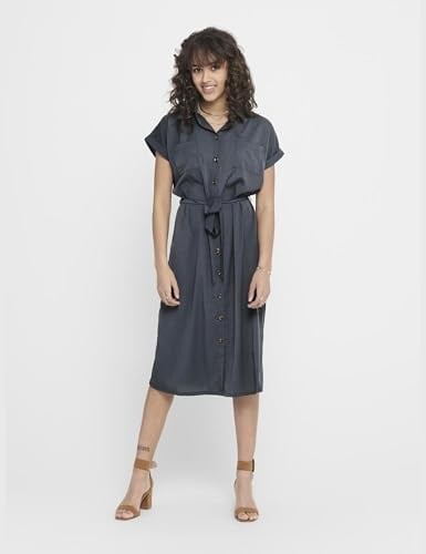 ONLY ONLANNIKA S/L SMOCK DRESS WVN NOOS Elbise Kadın