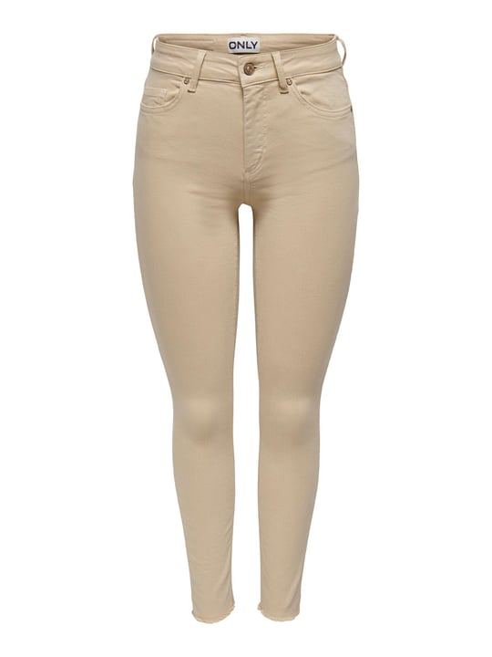 ONLY ONLBLUSH MID SK ANK RAW COL PNT Pantolon Kadın