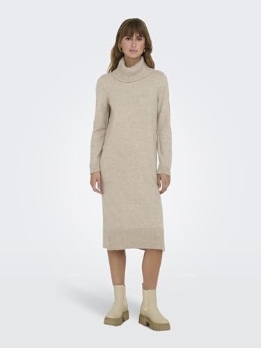 ONLY ONLBRANDIE L/S ROLLNECK DRESS KNT NOOS Uzun Elbise Kadın
