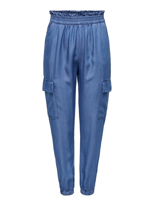 Only ONLCHARIS LIFE Kadın Cargo Pantolon, Mavi, M-32 Beden