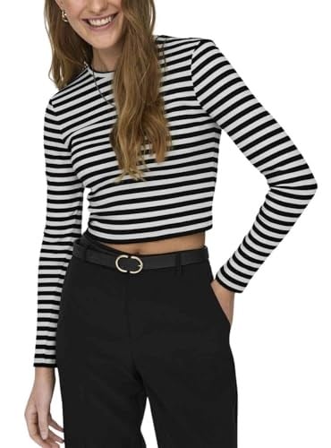 ONLY ONLELINA L/S CROPPED TOP JRS Tişört Kadın
