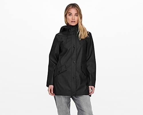 Only Onlelisa Raincoat Otw Erkek Günlük Mont 15261734-BLACK Siyah M