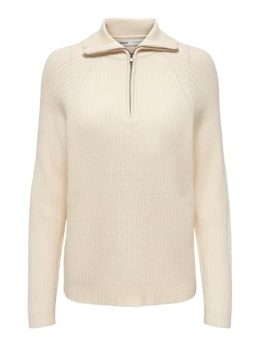 ONLY ONLKATIA LS LOOSE HALF ZIP KNT Kazak Kadın