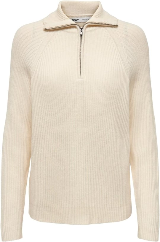 ONLY ONLKATIA LS LOOSE HALF ZIP KNT Kazak Kadın