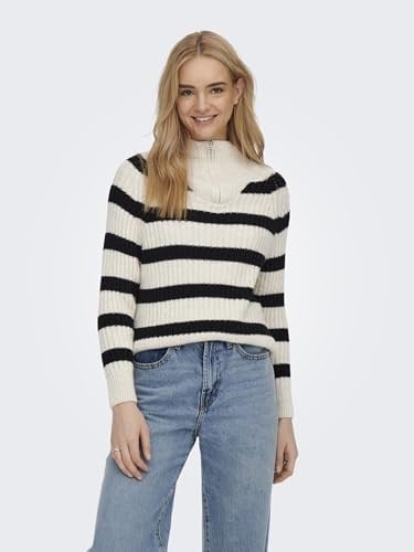 ONLY ONLLEISE FREYA LS ZIP HIGH NECK KNT NOOS Kazak Kadın