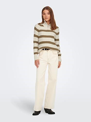 ONLY ONLLEISE FREYA LS ZIP HIGH NECK KNT NOOS Kazak Kadın
