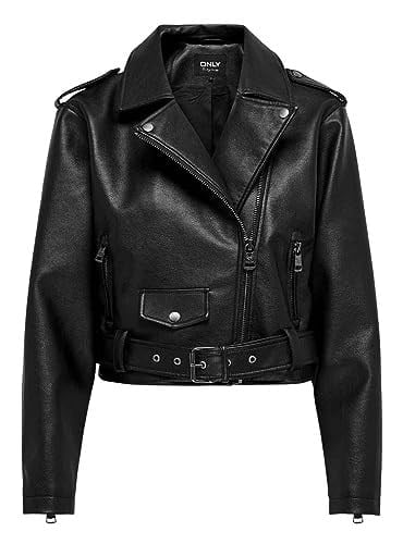 ONLY ONLLOUIE FAUX LEAHTER BIKER OTW Dış Giyim Kadın