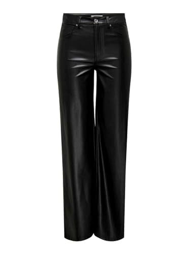 ONLY ONLMADISON-MAX HW WIDE FAUX LEATHER PNT Pantolon Kadın