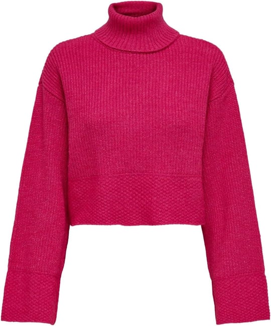 ONLY ONLMIKANI LS SHORT ROLLNECK KNT Kazak Kadın