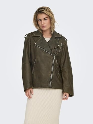 ONLY ONLMONTANA FAUX LEATHER BIKER CC OTW Biker Ceket Kadın