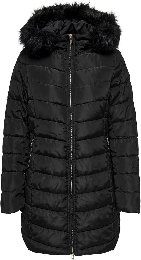 ONLY ONLNEWELLAN QUILTED HOOD FUR COAT CC OTW Dış Giyim Kadın