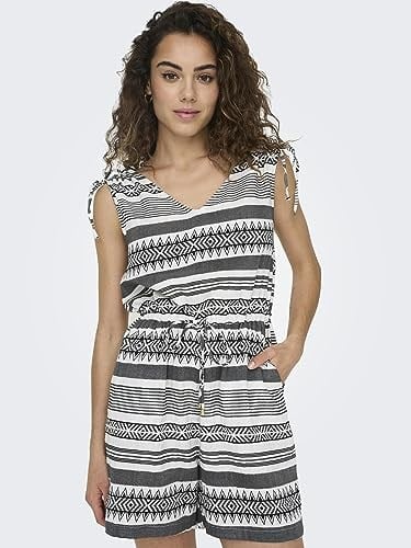 ONLY ONLNORA S/L RUCHING PLAYSUIT PTM