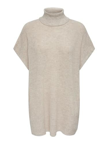 ONLY Onlparis Life Loose Highn Wool Yelek Düğmesi Süveter Yelek Kadın