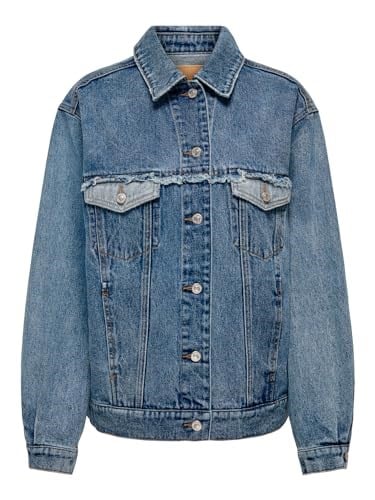 ONLY ONLPENNY LS OVS TIN PATCH DNM JACKET GUA Mont Ceket Kadın