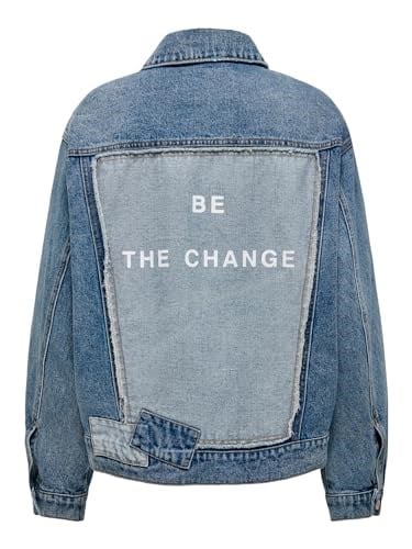 ONLY ONLPENNY LS OVS TIN PATCH DNM JACKET GUA Mont Ceket Kadın