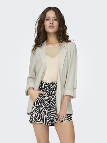 ONLY Onlsiesta 3/4 Open Linen Bl Blazer Tlr Onlsiesta 3/4 Open Linen Bl Blazer Tlr Kadınlar