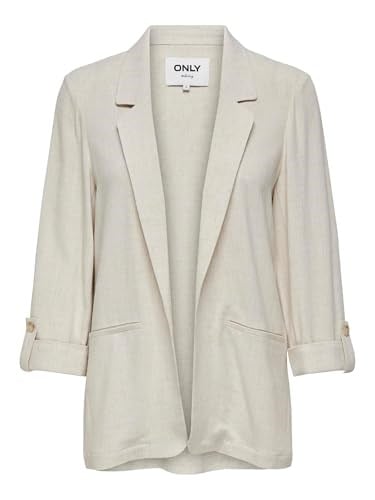 ONLY Onlsiesta 3/4 Open Linen Bl Blazer Tlr Onlsiesta 3/4 Open Linen Bl Blazer Tlr Kadınlar