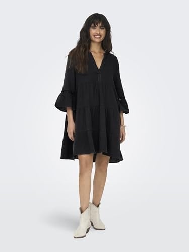 ONLY ONLTHYRA PEPLON DRESS NOOS WVN Elbise Kadın