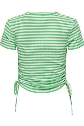 ONLY ONLWENDY S/S RUCHING TOP JRS 15284982 YEŞİL