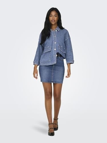 ONLY ONLWONDER HW DNM SKIRT PIM NOOS Kadın Mini Etek Kadın