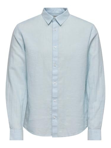 Only & Sons ONSCAIDEN LS SOLID LINEN SHIRT NOOS gömlek Erkek