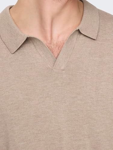Only & Sons ONSDINO REG 14 LINEN SS POLO KNIT Triko Erkek