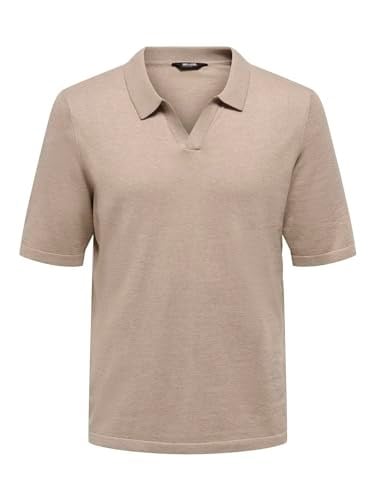 Only & Sons ONSDINO REG 14 LINEN SS POLO KNIT Triko Erkek