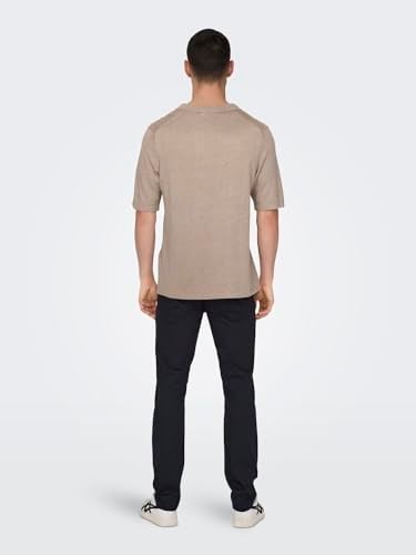 Only & Sons ONSDINO REG 14 LINEN SS POLO KNIT Triko Erkek