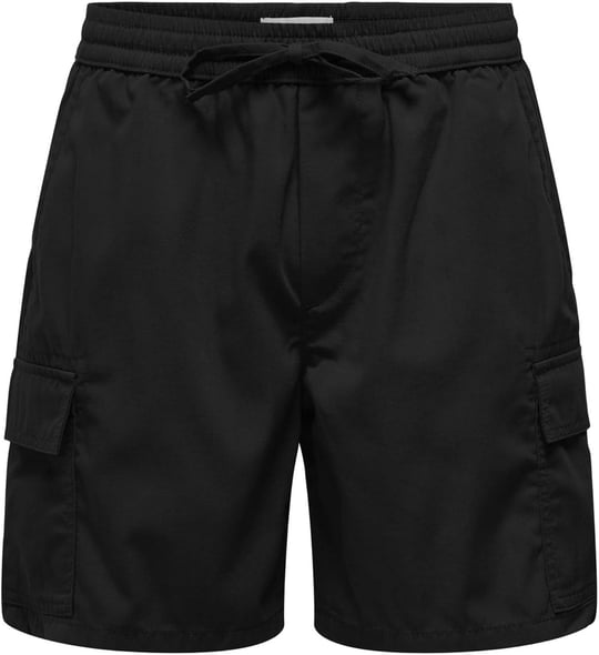 Only & Sons Onskal Cargo 0287 Şort Siyah, M, ONSKAL CARGO 0287 SHORTS, Siyah-102263579, Erkek