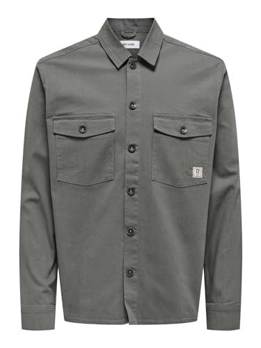 Only & Sons ONSKARI SHIRT 0120 CANWAS LS Gömlek Erkek