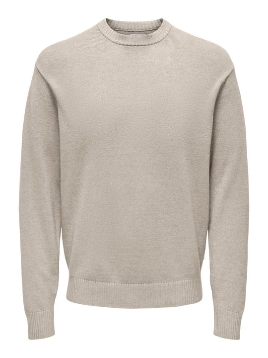 Only & Sons ONSLEON LIFE REG 12 PBT CREW KNIT Triko Erkek