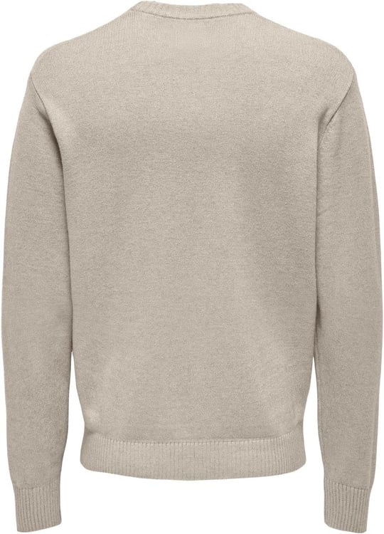 Only & Sons ONSLEON LIFE REG 12 PBT CREW KNIT Triko Erkek