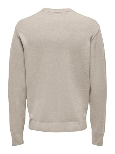 Only & Sons ONSLEON LIFE REG 12 PBT CREW KNIT Triko Erkek